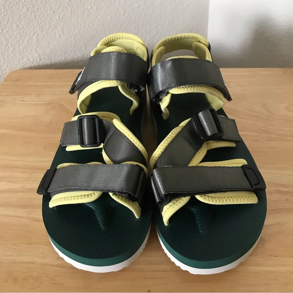 Suicoke Green / Neon Yellow Kisee V Sandal